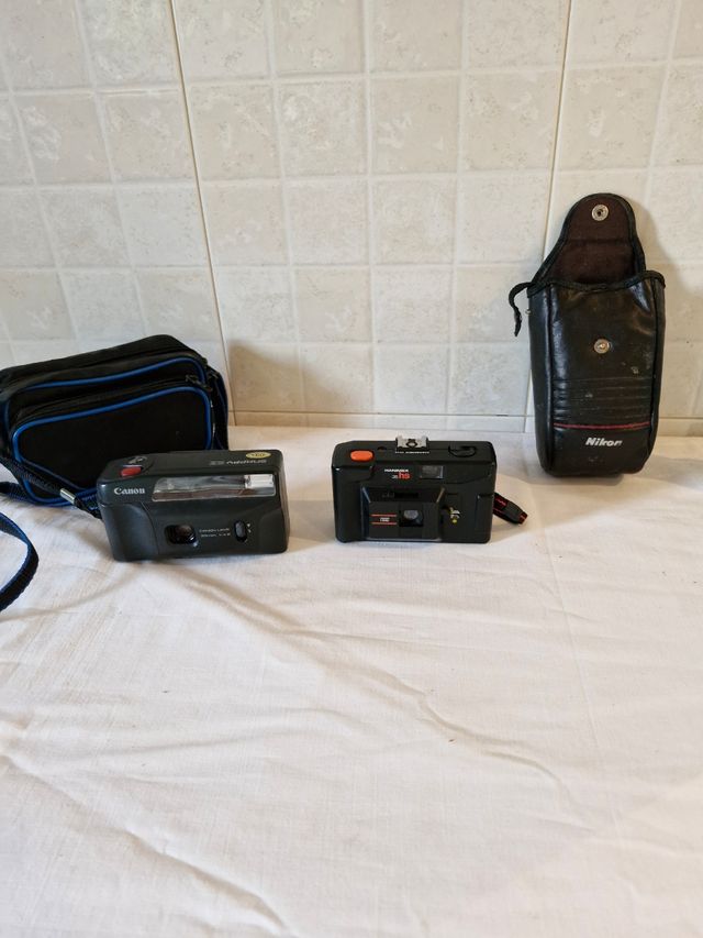 Cámaras Canon y Nikon vintage