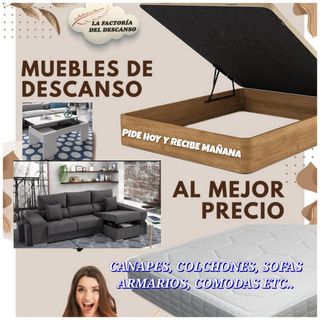Camas, sofás, armarios