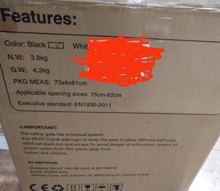 Barrera seguridad bebé Almar.