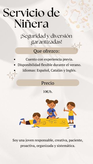 Servicio de Niñera - Canguro