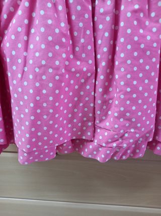 Vestido lunares niña rosa