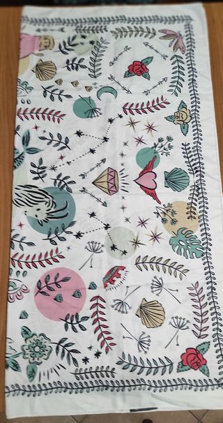 Foulard Camomilla bianco a fantasia