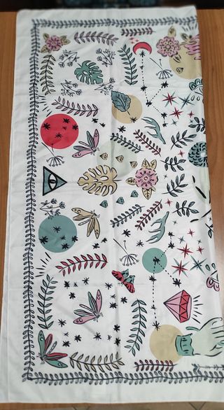 Foulard Camomilla bianco a fantasia