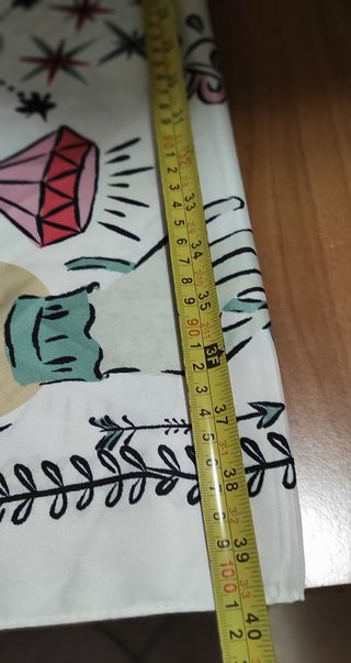 Foulard Camomilla bianco a fantasia