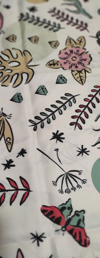 Foulard Camomilla bianco a fantasia