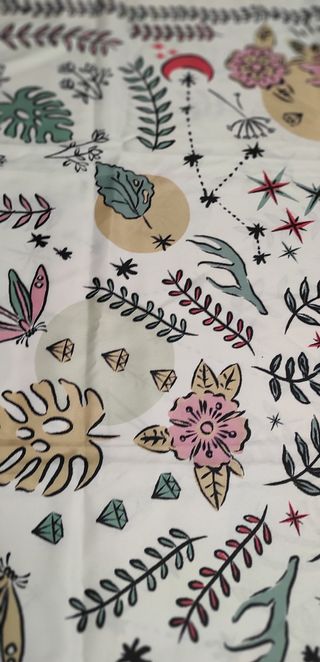 Foulard Camomilla bianco a fantasia