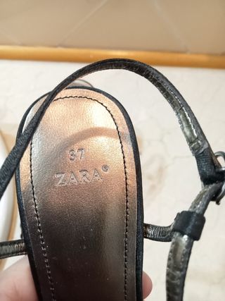 Sandalias Zara fiesta negras talla 37