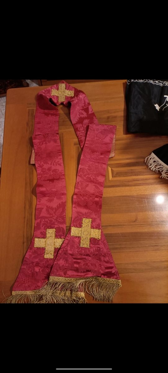 Stola Sacerdotale Rossa e Oro