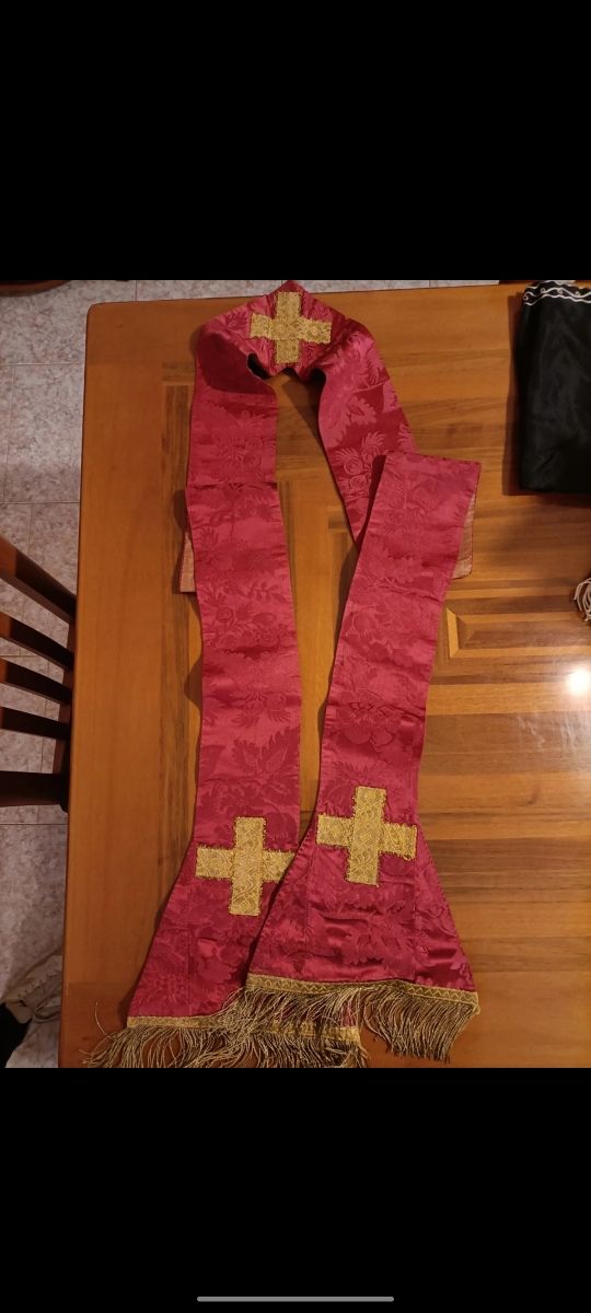 Stola Sacerdotale Rossa e Oro