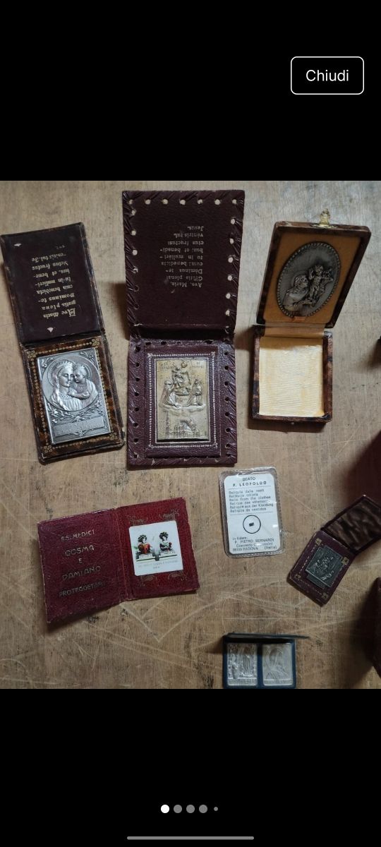 Lotto reliquie e oggetti sacri