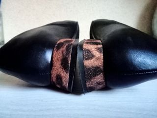 Zapatos tacón negro piel