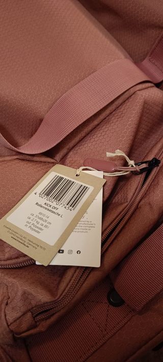 Maleta Travelite rosa con ruedas.