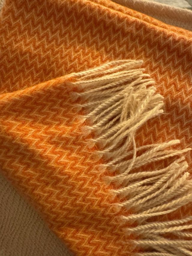 Bufanda cachemir naranja