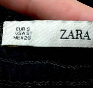Vestito Zara nero scollo a barca