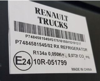NEVERA CAMION RENAULT RANGE T / EURO6
