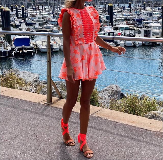 Vestido naranja fluor neon Guts and love S