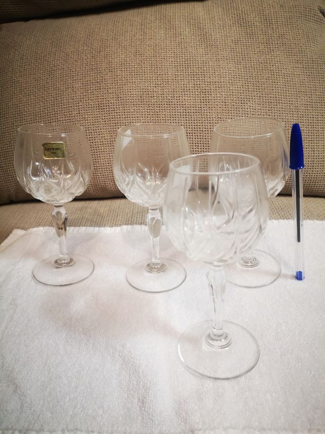 Copas licor cristal tallado, Luminarc Spain. Nueva