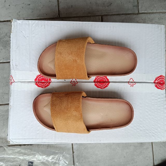 Pantofole donna arancioni tg 36