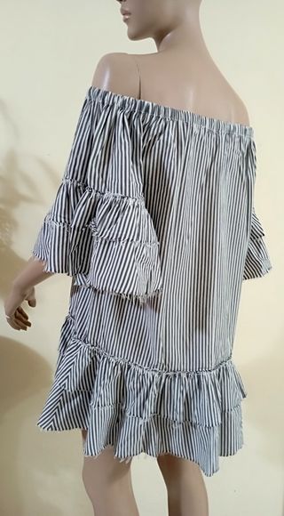 Vestito Zara a righe bianco-nero