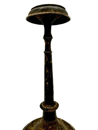 Candeliere antico in bronzo XVIII/XIX secolo 47 cm