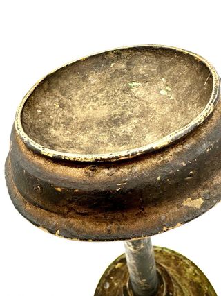 Candeliere antico in bronzo XVIII/XIX secolo 47 cm