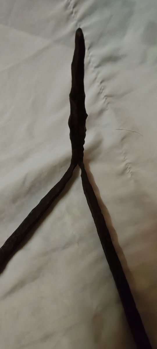 Trébede 37cm hierro forjado para cocinar con fuego