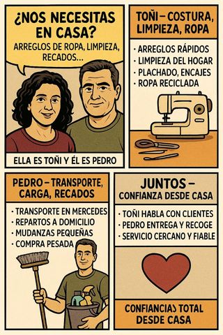 Servicios hogar: limpieza, repartos