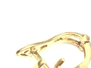 pendientes oro 18k con piedra con circonita