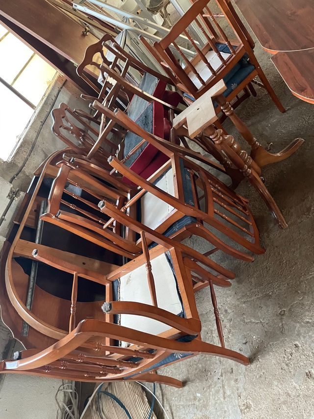 Mesa madera con 4 sillas