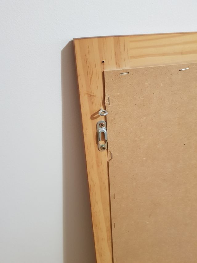 Espejo enmarcado cuadrado 80x80 cm