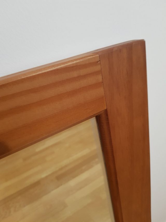 Espejo enmarcado cuadrado 80x80 cm