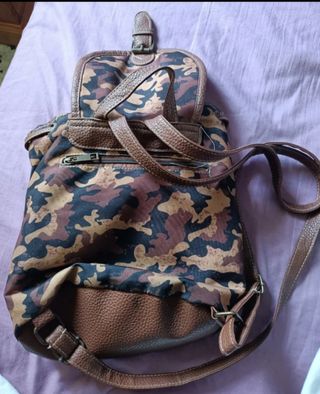 Mochila camuflaje marrón