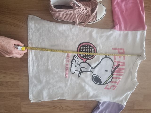 Conjunta  talla 7 sudadera  Snoopy lefties  y 34