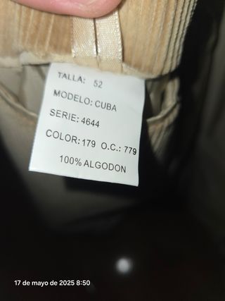 Chaqueta pana beige Abrigro Chaqueton Chaque