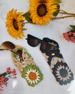 Fundas gafas crochet 