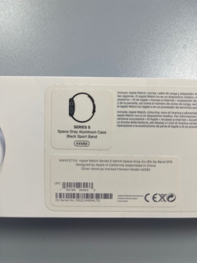 Apple Watch 5 Space Gray - usato - 44 mm