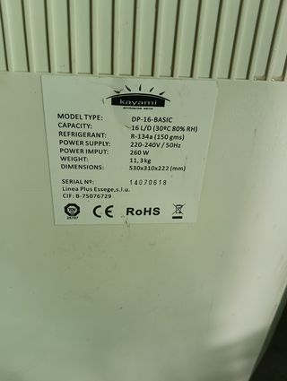 KAYAMI 16 LITROS(2DISPONIBLES)