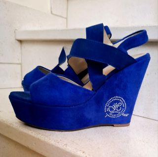 Sandali Queen Helena blu tg. 39