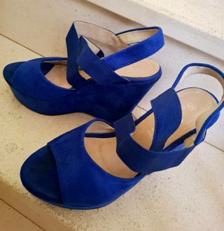 Sandali Queen Helena blu tg. 39