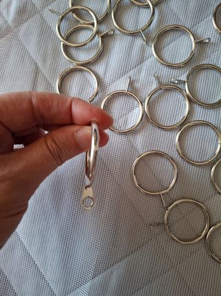 Anelli per tende in metallo