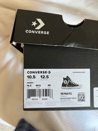 Converse All Star negras - nuevas