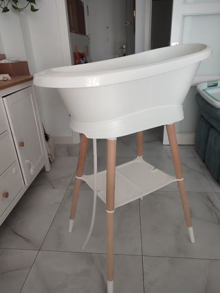 Bañera Bebejou bebé - soporte madera