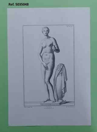 Statue 50x35. Stampa vintage 