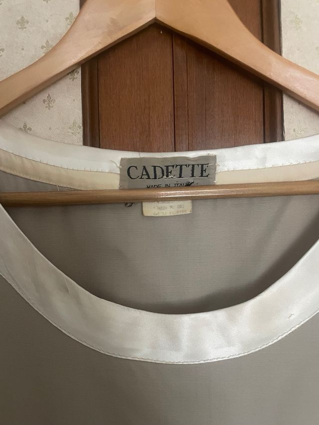 Abito Cadette beige tg. 7 veste una taglia 42/44