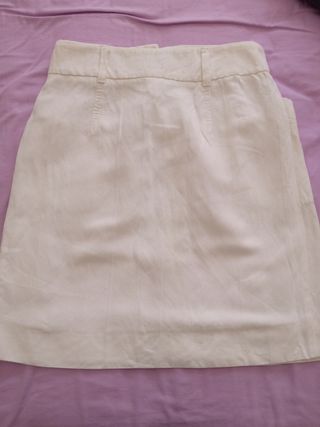 Falda blanca verano