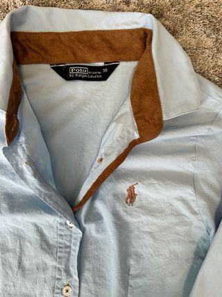 Camisa Ralph Lauren azul con coderas (36)