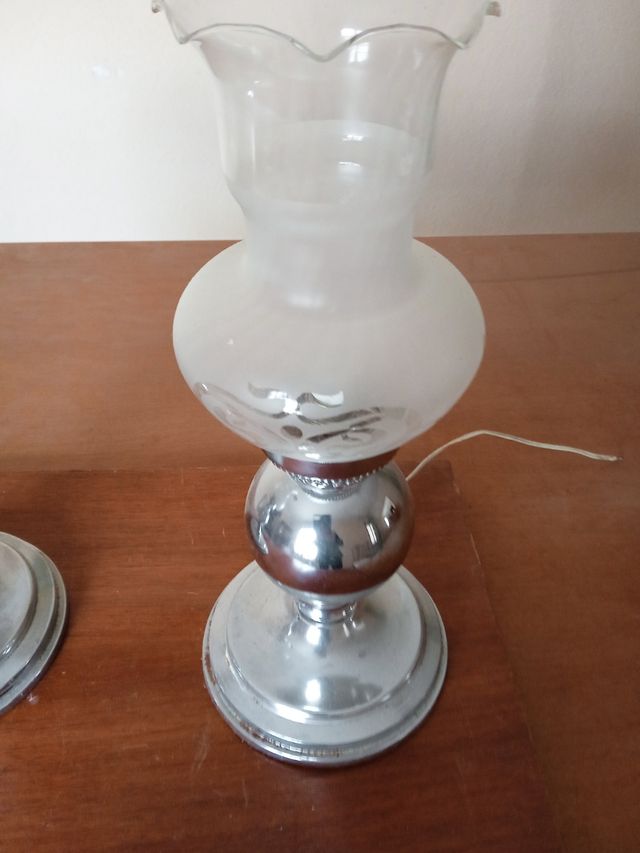 2 Lámparas mesita años 70