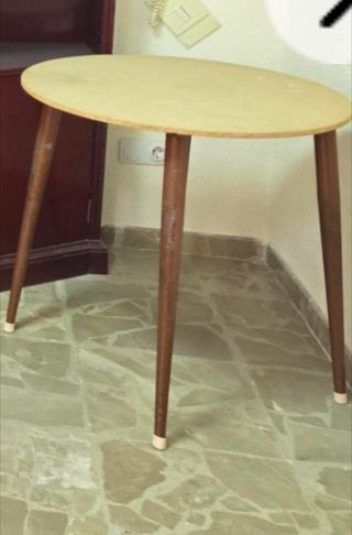 Mesa camilla madera - patas metálicas