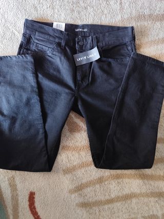 Levi's Line 8 Pantalones Negro - Talla 6
