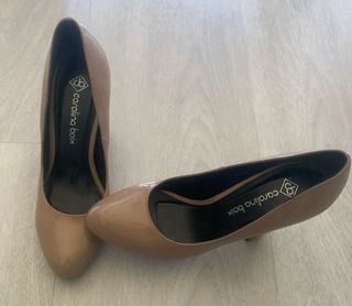 Zapatos Carolina Box Beige - Tacón